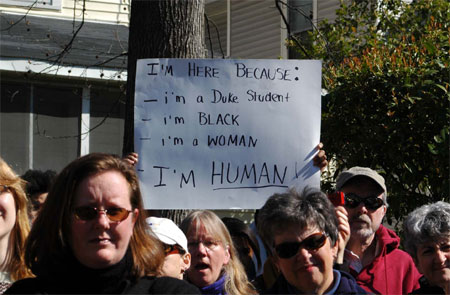 I'm here because: -I'm a Duke Student -I'm Black -I'm a Woman -I'm Human
