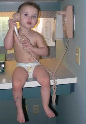 Sydney on the phone